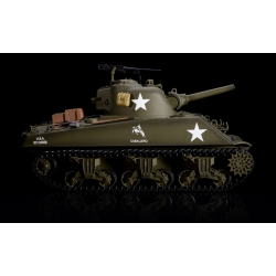 Czołg zdalnie sterowany ASG/IR/dźwięk/dym 1:16 U.S.Medium Tank M4A3 Sherman RTR 2.4Ghz - Heng Long 3898-1U (PRO2)